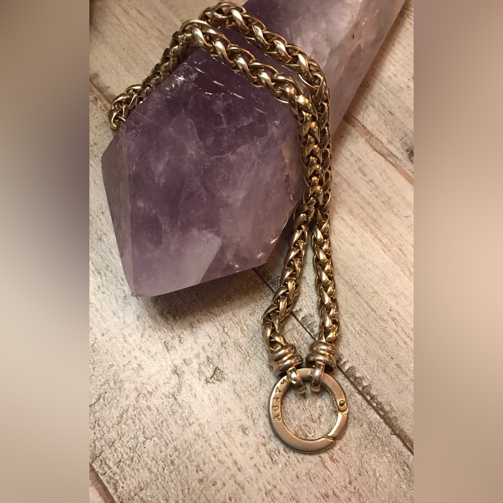 AGATHA Goldtone Toggle Chain Necklace